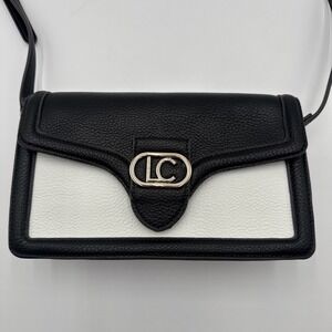 NWOT Womens Liz Claiborne Carter Crossbody Bag black and white